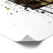 Christmas Gift Fragrance Bottle 'Obsidian' Poster (Ecke)