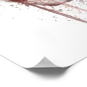 Christmas Gift Fragrance Bottle 'Pink Mauve' Poster (Ecke)