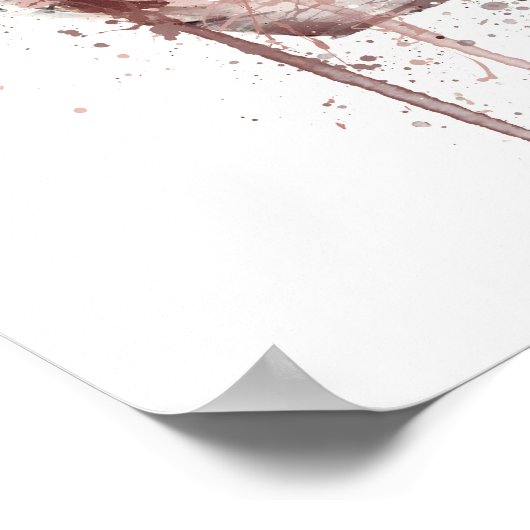 Christmas Gift Fragrance Bottle 'Pink Mauve' Poster (Ecke)