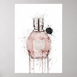 Christmas Gift Fragrance Bottle 'Pink Mauve' Poster