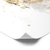 Christmas Gift Fragrance Bottle 'Platinum Gold' Poster (Ecke)