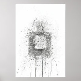 Christmas Gift Fragrance Bottle Wall Poster