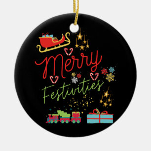 Christmas Gift Merry Festivities Keramik Ornament