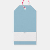 CHRISTMAS GIFT Moderne minimale farbenfrohe minima Geschenkanhänger (Rückseite)