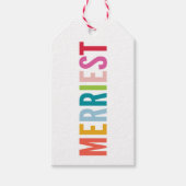 CHRISTMAS GIFT Moderne minimale farbenfrohe und fr Geschenkanhänger (Vorderseite)