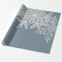 CHRISTMAS GIFT PAPIER BENTLEY SNOWFLAKES GESCHENKPAPIER