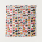 Christmas gift pattern wandteppich (Vorderseite (Horizontal))