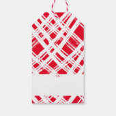 CHRISTMAS GIFT santa nice list stamp red Geschenkanhänger (Rückseite)