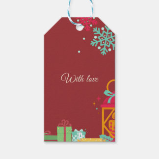 Christmas Gift Tag – Festive Holiday Design Geschenkanhänger
