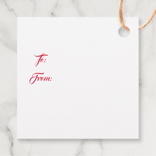 Christmas Gift Tag Geschenkanhänger (Rückseite)