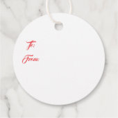 Christmas Gift Tag Geschenkanhänger (Rückseite)