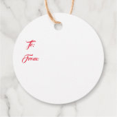 Christmas Gift Tag Geschenkanhänger (Rückseite)