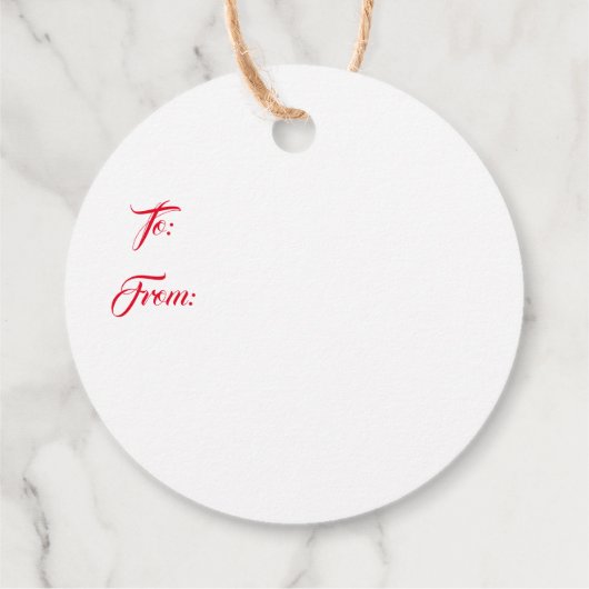 Christmas Gift Tag Geschenkanhänger (Rückseite)