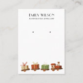 CHRISTMAS GIFT TOS TRAIN STUD EARRING DISPLAY VISITENKARTE (Vorderseite)