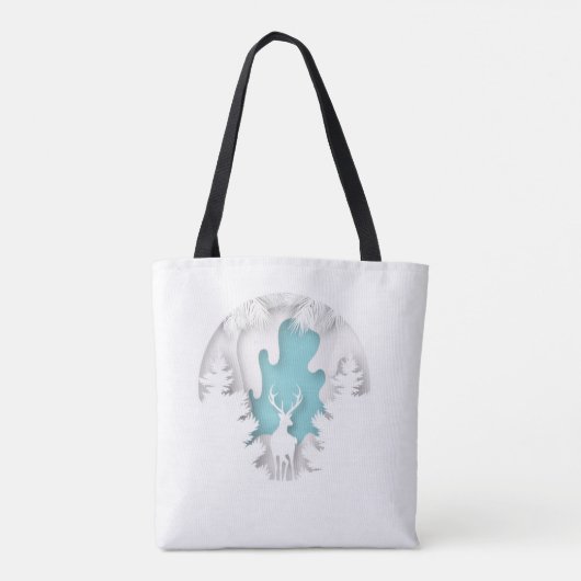 Christmas Gift Tote Bag – Festive Holiday Shopping Tasche (Rückseite)