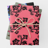 CHRISTMAS GIFT WRAP SHEED SCANDINAVIAN PATTERN GESCHENKPAPIER SET (Beispiel)
