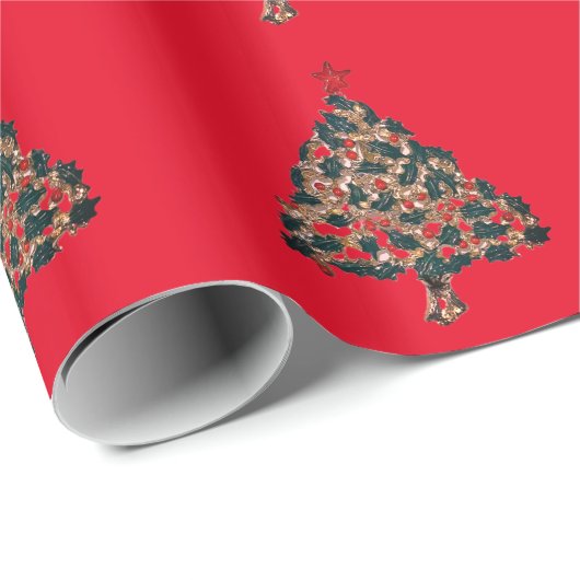 CHRISTMAS GIFT WRAP STIL UND DESIGN GESCHENKPAPIER (Rolleneckpunkt)