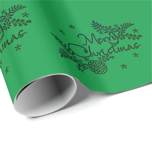 CHRISTMAS GIFT WRAP STIL UND DESIGN GESCHENKPAPIER (Rolleneckpunkt)
