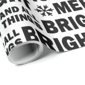 Christmas Gift Wrapping Paper | Merry and Bright Geschenkpapier (Rolleneckpunkt)