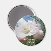CHRISTMAS GIFTS MOTHERS Apple Blossoms Magnet (Vorderseite/Rückseite)