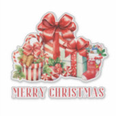 Christmas Gifts Presents Candy Cane Stickers  Aufkleber (Vorderseite)
