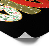 Christmas Gigi Coquette Holiday Grandma  Poster (Ecke)