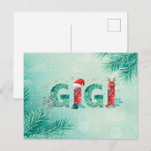 Christmas Gigi Postkarte (Vorne/Hinten)