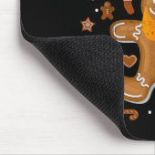 Christmas Ginger Beard Man Mustache Hair  Mousepad (Ecke)