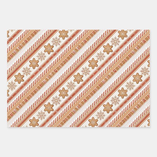Christmas Ginger Bread Cookies Geschenkpapier Set (Vorderseite 2)