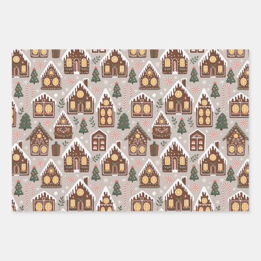 Christmas Ginger Bread Cookies Geschenkpapier Set (Vorderseite)