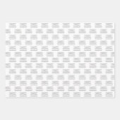 CHRISTMAS GINGER BREAD HOUSE CUSTOM MONOGRAM GESCHENKPAPIER SET (Vorderseite 2)