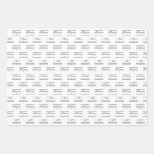 CHRISTMAS GINGER BREAD HOUSE CUSTOM MONOGRAM GESCHENKPAPIER SET (Vorderseite 2)