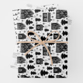 CHRISTMAS GINGER BREAD HOUSE CUSTOM MONOGRAM GESCHENKPAPIER SET (Beispiel)