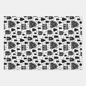 CHRISTMAS GINGER BREAD HOUSE CUSTOM MONOGRAM GESCHENKPAPIER SET (Vorderseite)