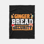 Christmas Ginger Bread Man Dads Cookie Baking Crew Fleecedecke (Vorderseite)