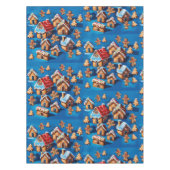 Christmas ginger Cookies Houses Trees Holiday deco Tischdecke (Vorderseite)