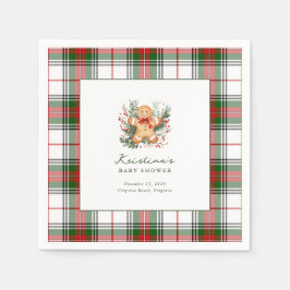 Christmas Gingerbread Baby Showcocktail Napkin Serviette