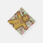 Christmas Gingerbread Boy Party Holiday Napkins Serviette (Ecke)