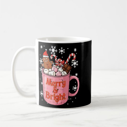 Christmas Gingerbread Cocoa Merry Bright Xmas Wome Kaffeetasse (Links)