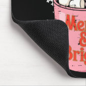 Christmas Gingerbread Cocoa Merry Bright Xmas Wome Mousepad (Ecke)