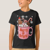 Christmas Gingerbread Cocoa Merry Bright Xmas Wome T-Shirt (Vorderseite)