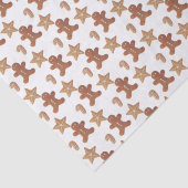 Christmas Gingerbread Cookie Pattern Seidenpapier (Detail)