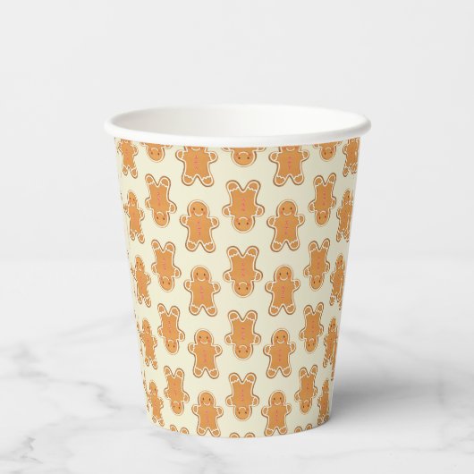 Christmas gingerbread cookies printed paper cups pappbecher (Rückseite)