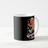 Christmas Gingerbread Dash Running Runner Xmas Mar Kaffeetasse (VorderseiteRechts)