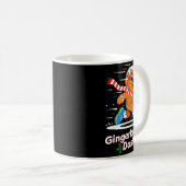 Christmas Gingerbread Dash Running Runner Xmas Mar Kaffeetasse (VorderseiteRechts)