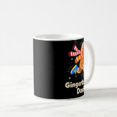 Christmas Gingerbread Dash Running Runner Xmas Mar Kaffeetasse (VorderseiteRechts)
