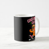 Christmas Gingerbread Dash Running Runner Xmas Mar Kaffeetasse (VorderseiteRechts)
