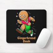 Christmas Gingerbread Dash Running Runner Xmas Mar Mousepad (Mit Mouse)