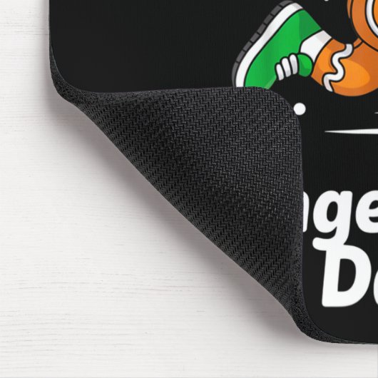 Christmas Gingerbread Dash Running Runner Xmas Mar Mousepad (Ecke)