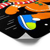 Christmas Gingerbread Dash Running Runner Xmas Mar Poster (Ecke)